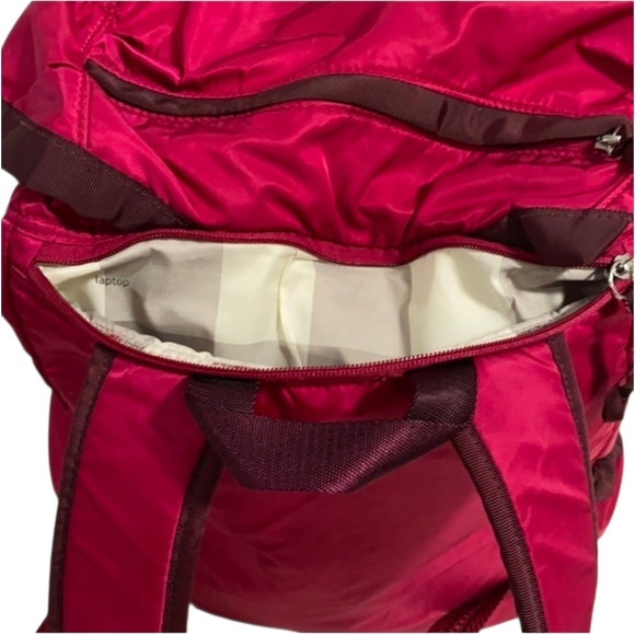 Lululemon Rucksack Yogini Traveling Backpack Bumble Berry Bordeaux Drama 1P main image 5